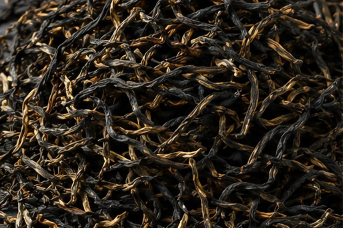 Imperial grade Xiangxi Golden Black Tea dry leaves